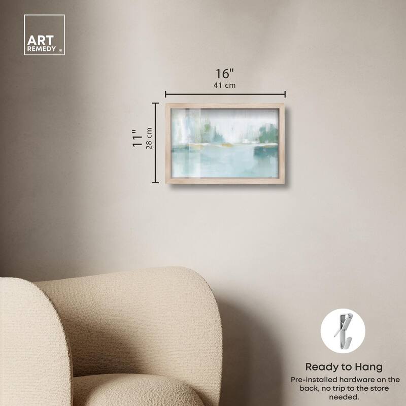 Mirrored Aqua Dream I Shadowbox by Art Remedy