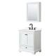 Option White / Giotto Quartz Top / Matte Black Hardware