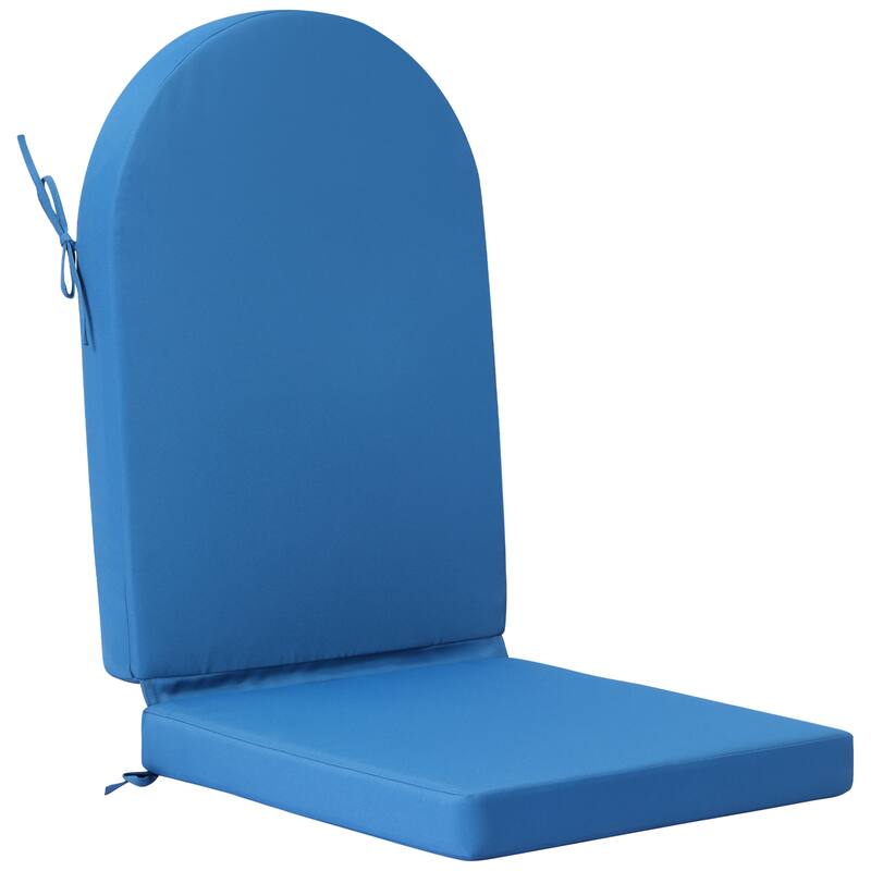 Laguna All Weather Poly Outdoor Adirondack Chair Seat And Back Cushion (Cushions Only)