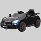 preview thumbnail 2 of 0, 12V Kids Electric Car Mercedes-Benz AMG GTR with Remote Control, Tail Lights, Music, Horn & 3 Speeds Black