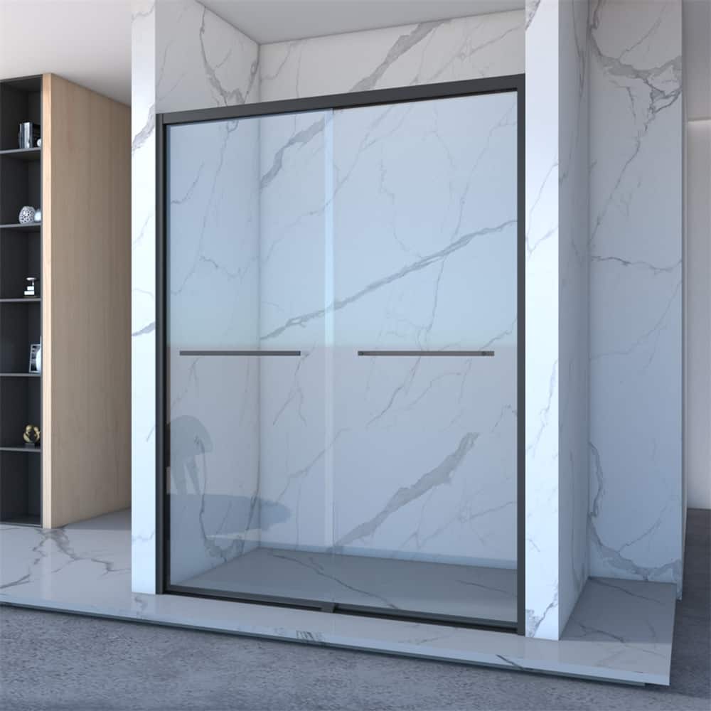 56-60"x70" Double Sliding Shower Door,Bypass Bathroom Sliding Door