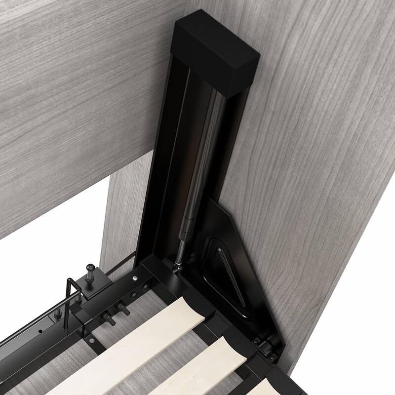 Pur Full Murphy Bed with Shelving Unit (84W) by Bestar