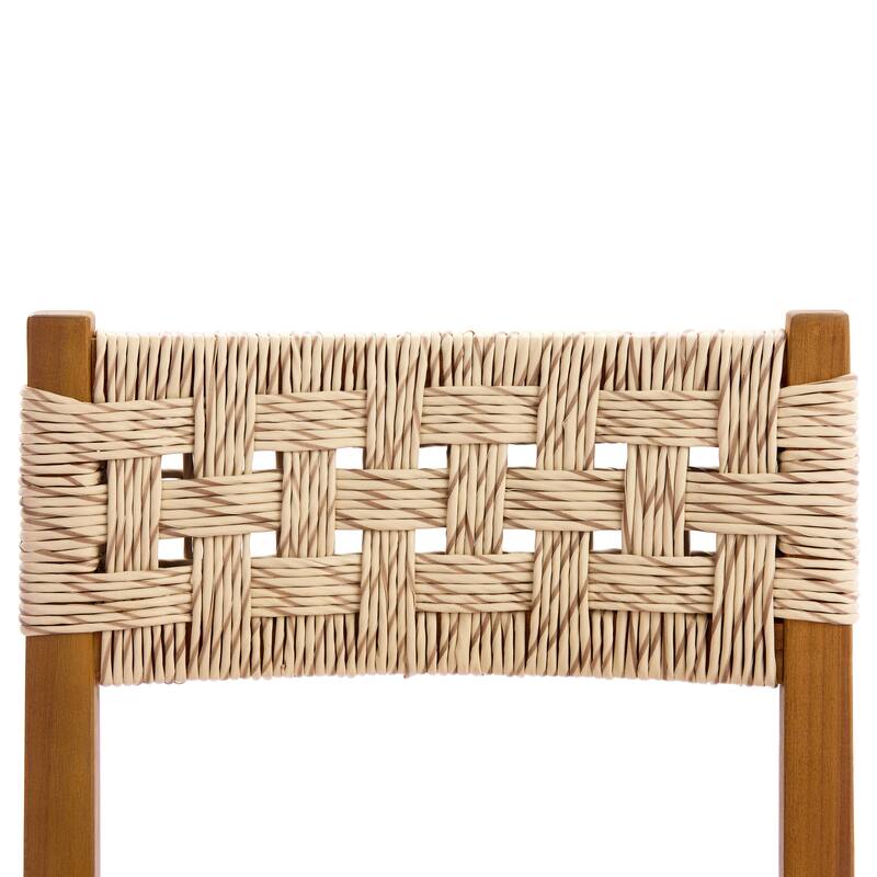 Christopher Knight Home - Norah 7-Piece Outdoor Acacia Wood Dining Set with Woven Wicker Chairs & 70" Rectangular Slat Table