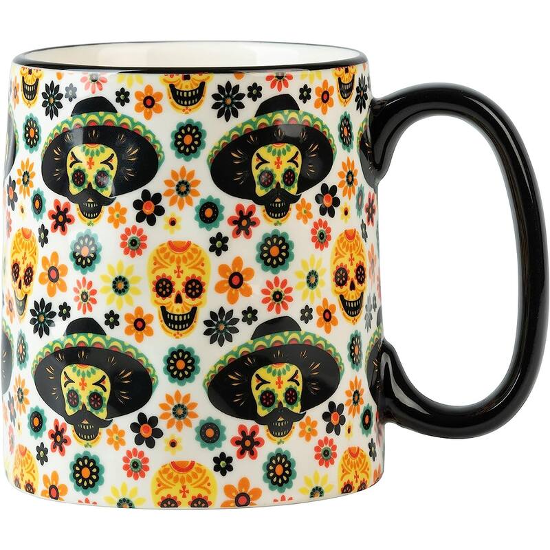 10 Strawberry Street Halloween Bella Mugs, Set of 4