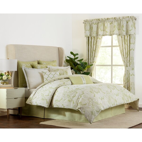 Wexford 4-piece Damask Comforter Set. Opens flyout.
