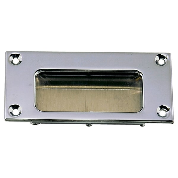 Perko flush pull - cp zinc 3-11/16" x 1-11/16"