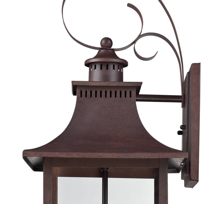 Roseto Coffey 3 Light 23-1/2" High Outdoor Wall Sconce with Clear