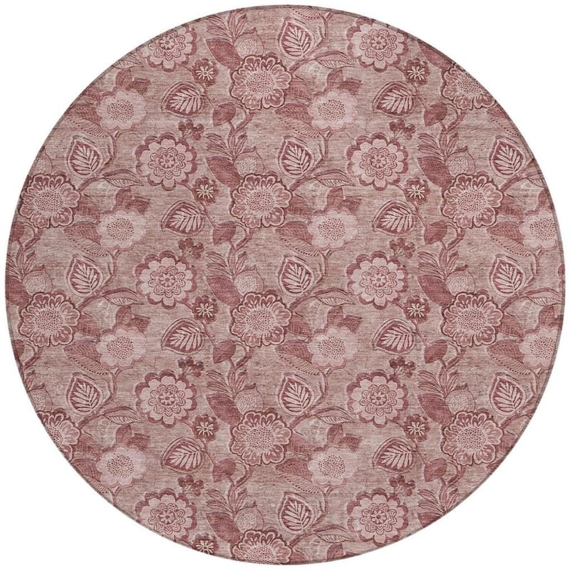 HomeRoots Floral Transitional Rectangle Outdoor Rug