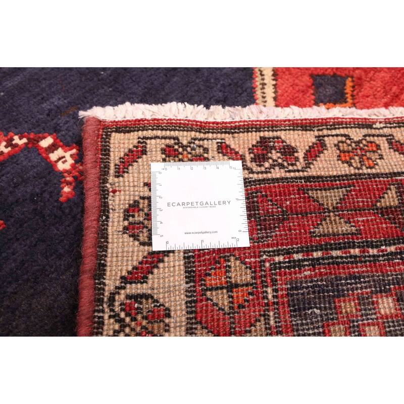 ECARPETGALLERY Hand-knotted Konya Anatolian Dark Navy Wool Rug - 4'0 x 10'4