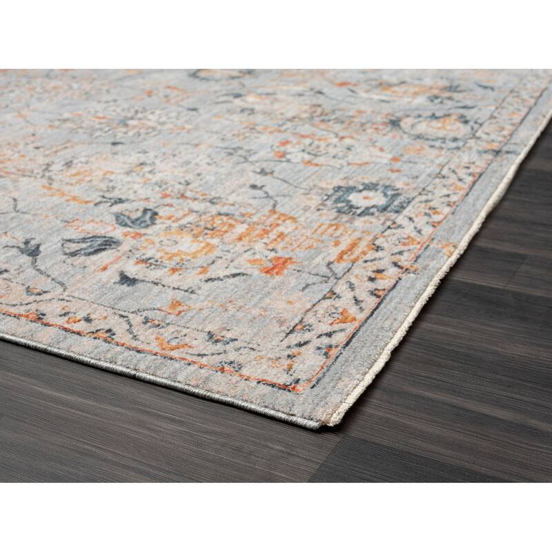Terra by Obeetee Manor Persian Floral Rug