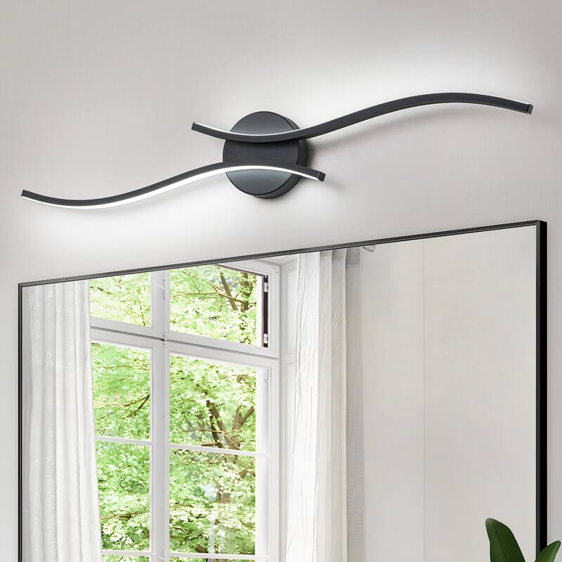 23.6'' Dimmable Intergrated LED Wall Sconce 6000K Bathroom Vanity Light