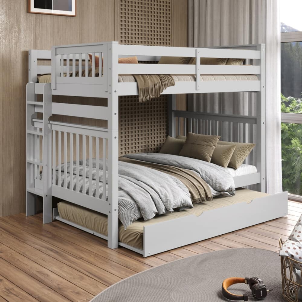 Taylor & Olive Trillium Full over Full Bunk Bed, Full Trundle