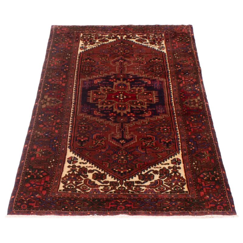 ECARPETGALLERY Hand-knotted Andelz Red Wool Rug - 4'3 x 7'9