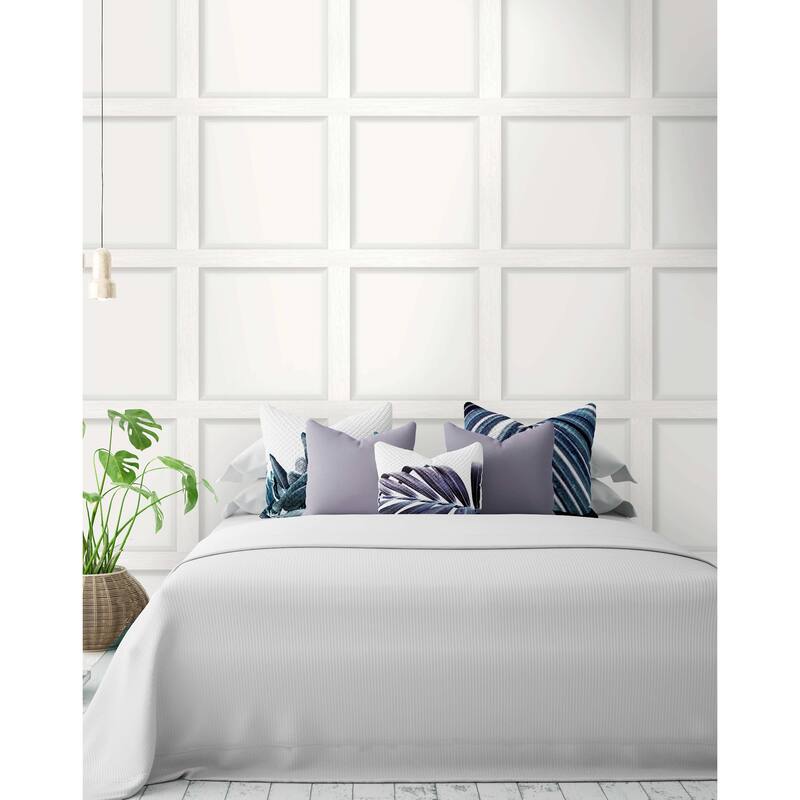 Modern Faux Wood Panel Non-Pasted Wallpaper - 396 in x 20.8 in