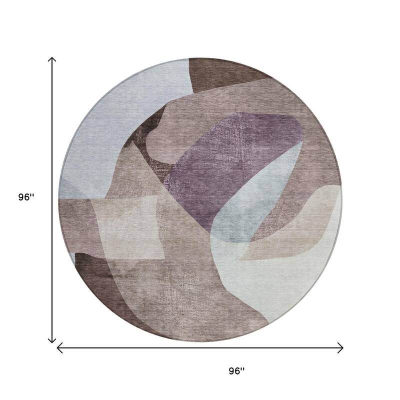HomeRoots Abstract Transitional Rectangle Outdoor Rug