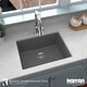 preview thumbnail 47 of 49, Karran Undermount 24.38 in Single Bowl Quartz Kitchen Sink