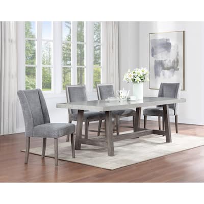 Corktown Faux Concrete 5pc Dining Set