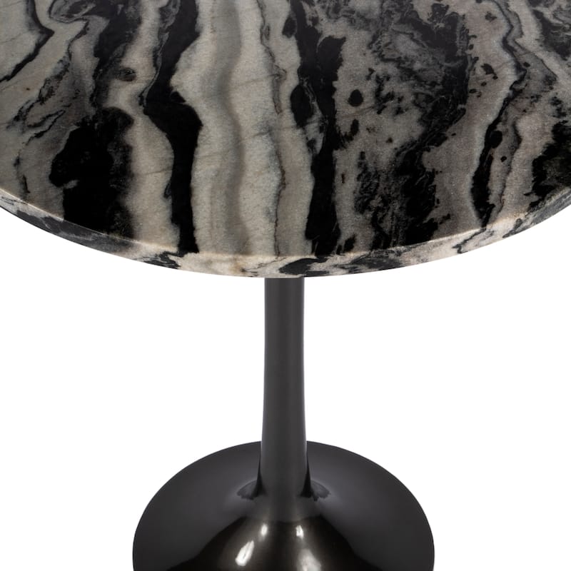 Paxton Round Marble Accent Table