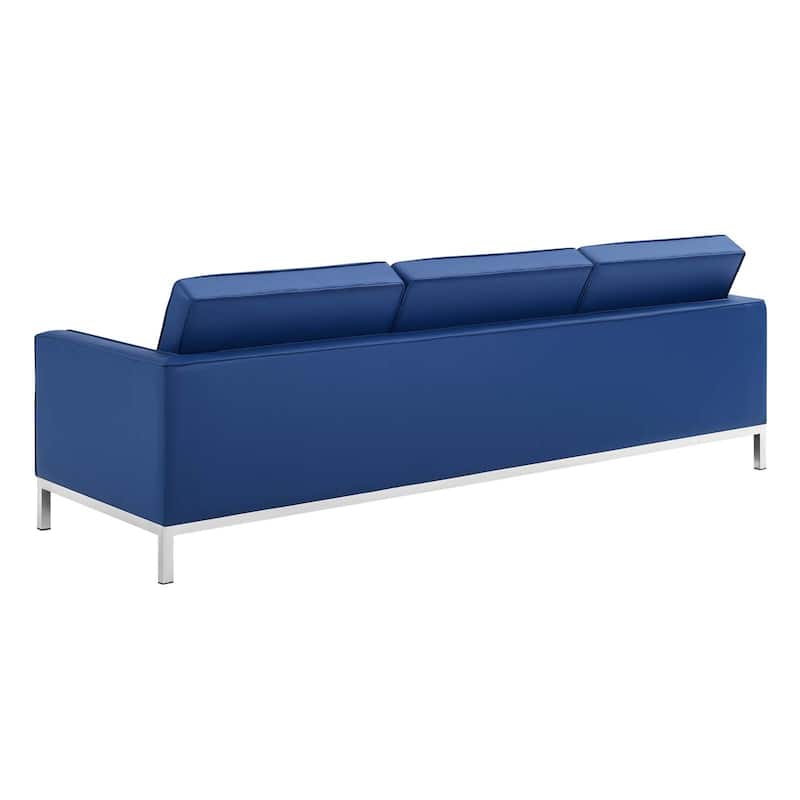 Loft Tufted Vegan Leather 3-Piece Furniture Set