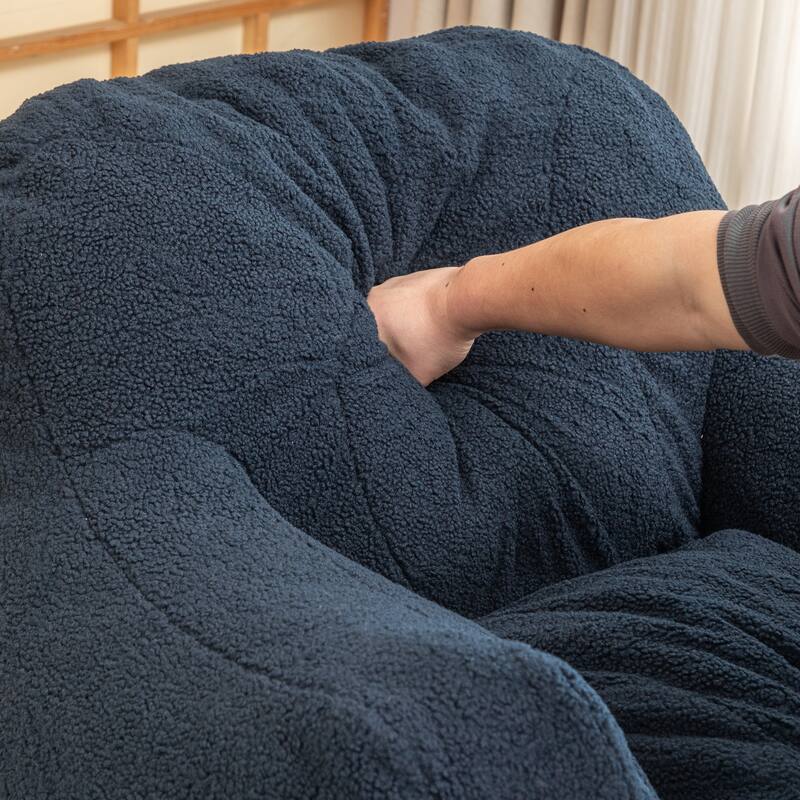 Bean Bag Chair Soft Fluffy Lazy Sofa with Memory Foam