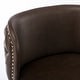 preview thumbnail 14 of 46, Swivel Bar Stools Set of 2, Modern PU Bar Stools with Backs - Counter Height