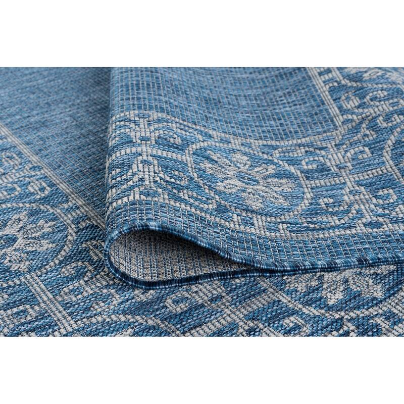 Colonnade Traditional Border Indoor/Outdoor Area Rug