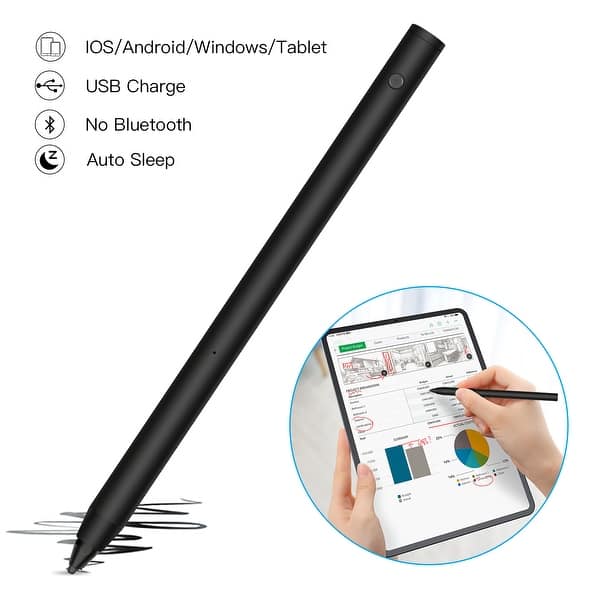 Wieg onkruid Hallo 2nd Gen Tablets Touch Screen Active Stylus Pen Android Apple iPad Pencil  Generic - Overstock - 30809247