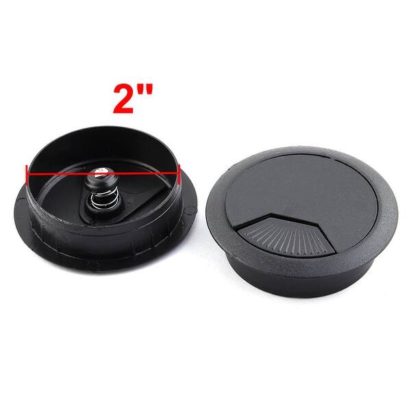 Shop Computer Desk Table Plastic Adjustable Wire Grommet Cable