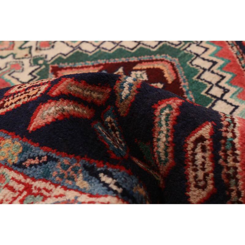 ECARPETGALLERY Hand-knotted Andelz Navy Wool Rug - 3'3 x 11'1