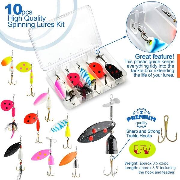 10Pcs Advanced UV Fishing Lures for Freshwater - Bed Bath & Beyond -  40381708