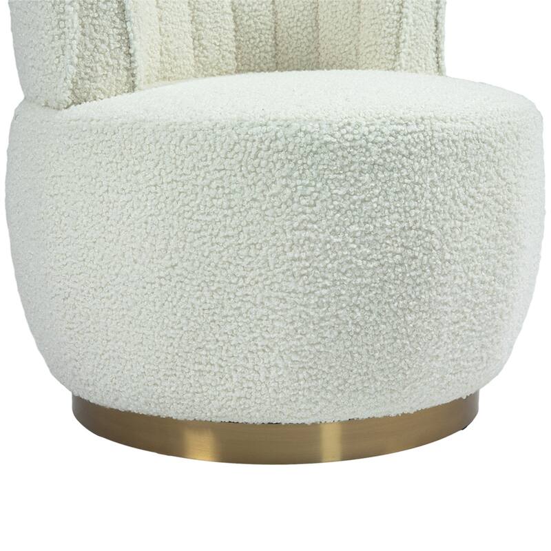 360 Degree Swivel Cuddle Barrel Accent Chairs with Wide Upholstered