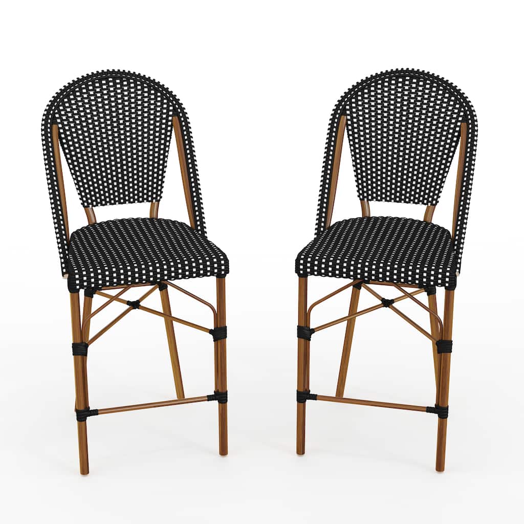 Martha Stewart All-Weather Stackable Patio Bistro Counter Stool - 18.5"W x 23.25"D x 42"H