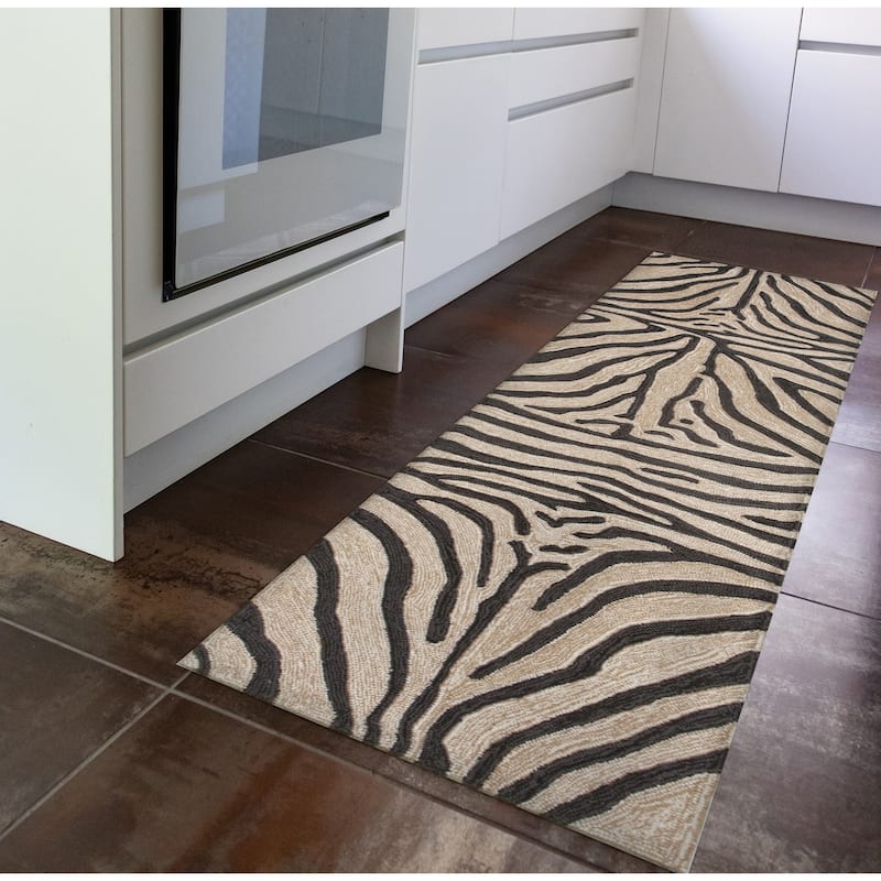 Liora Manne Ravella Zebra Indoor/Outdoor Rug