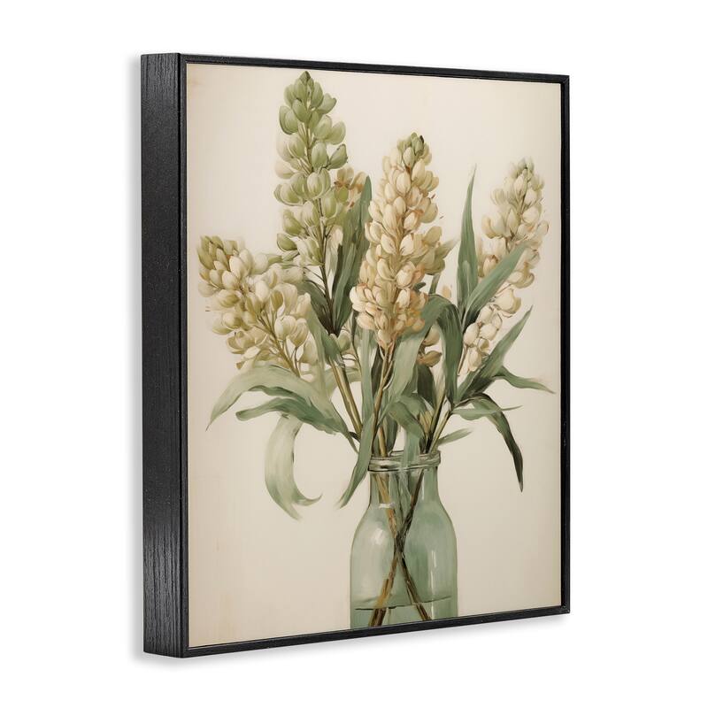 Stupell Country Botanicals in Green Jar Framed Giclee Art Design By Arlington Prints