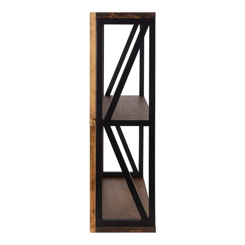 Kate and Laurel Rigby Wood Wall Shelf - 25x8x28