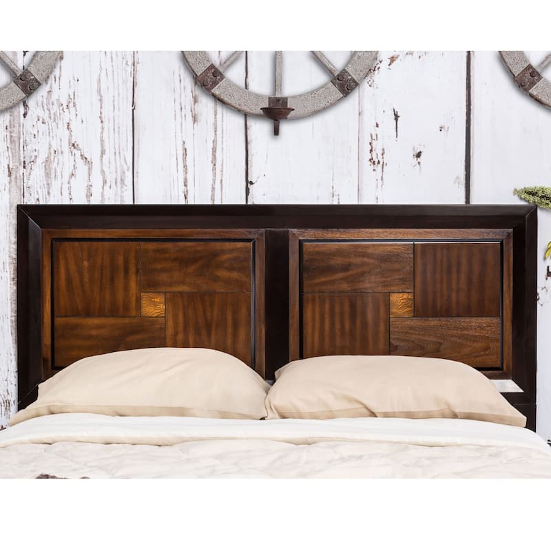 Furniture of America Sigh Rustic Walnut Solid Wood 3-piece Bedroom Set