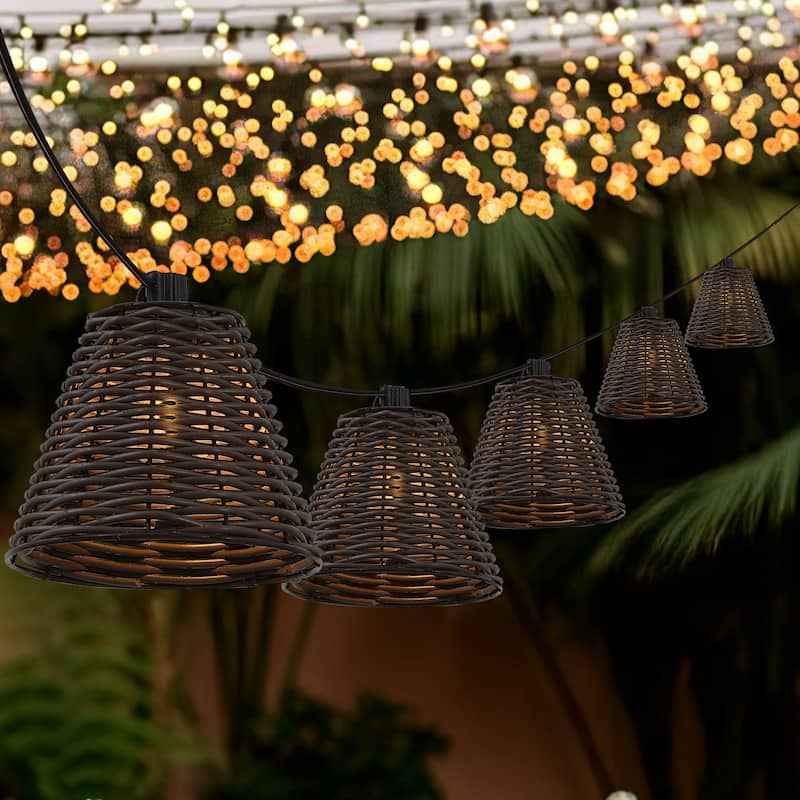 JONATHAN Y 10 ft G40 String Lights - 10 Bulbs, Indoor/Outdoor Use