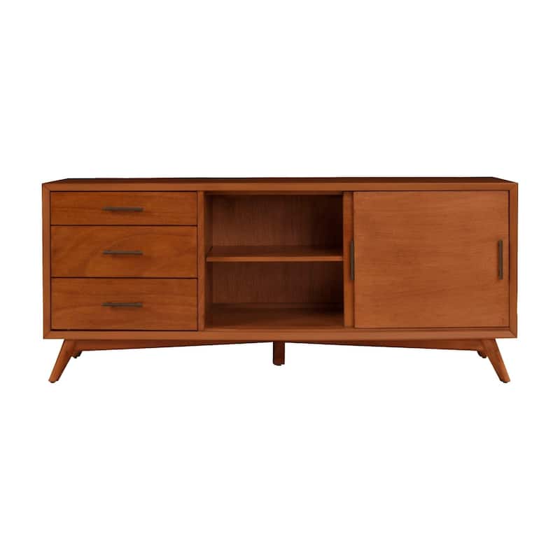 Alpine Furniture Flynn Large TV Console in Acorn Brown