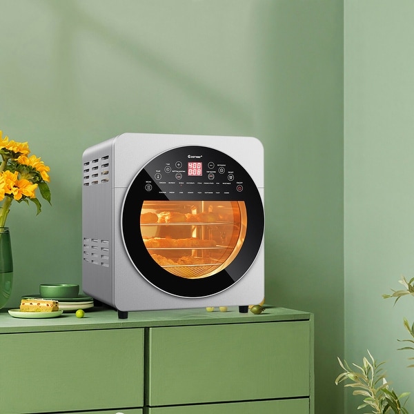 Costway 16 in 1 Air Fryer Oven 15.5 QT Toaster Oven Dehydrator