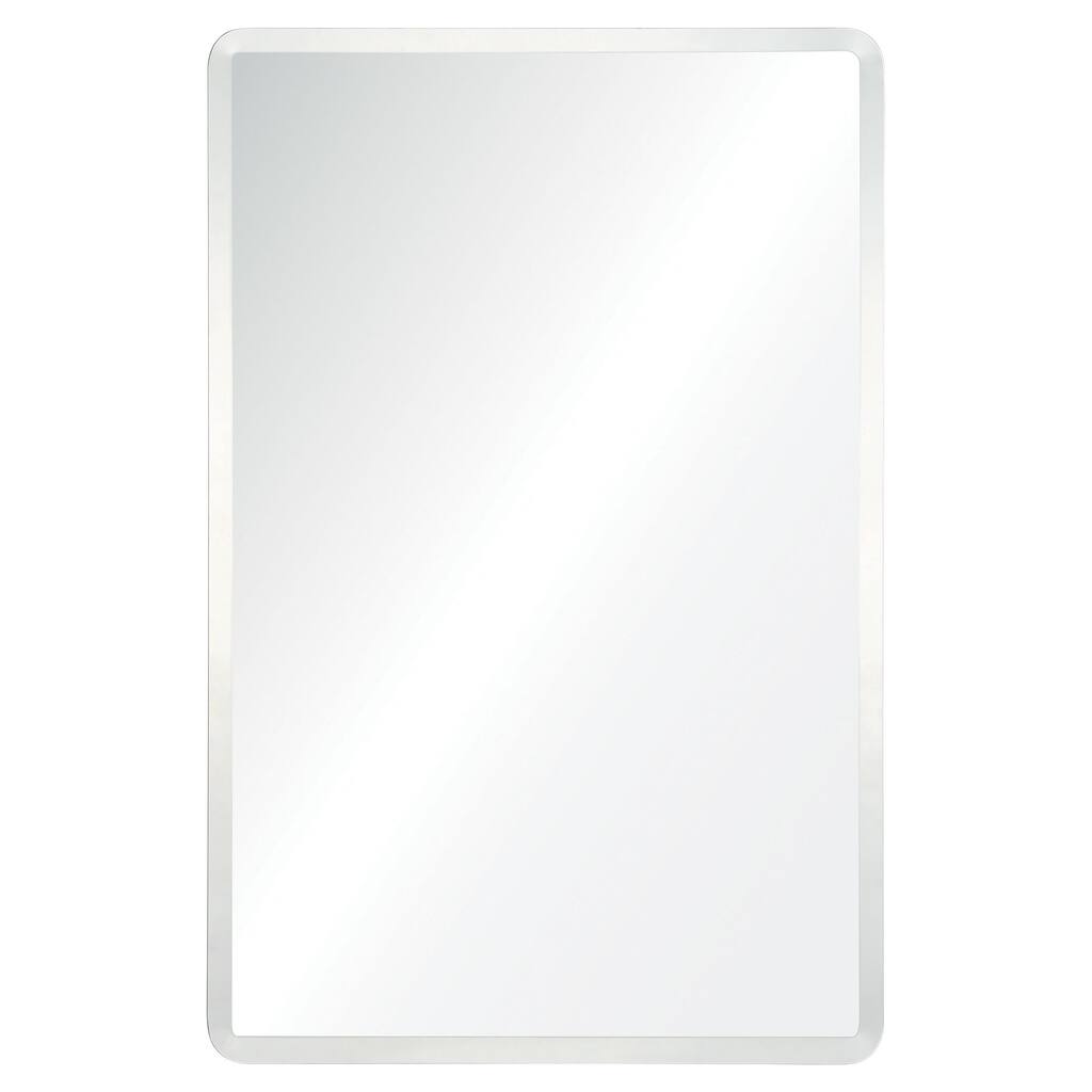 36" Clear Unframed Beveled Rectangular Wall Mirror
