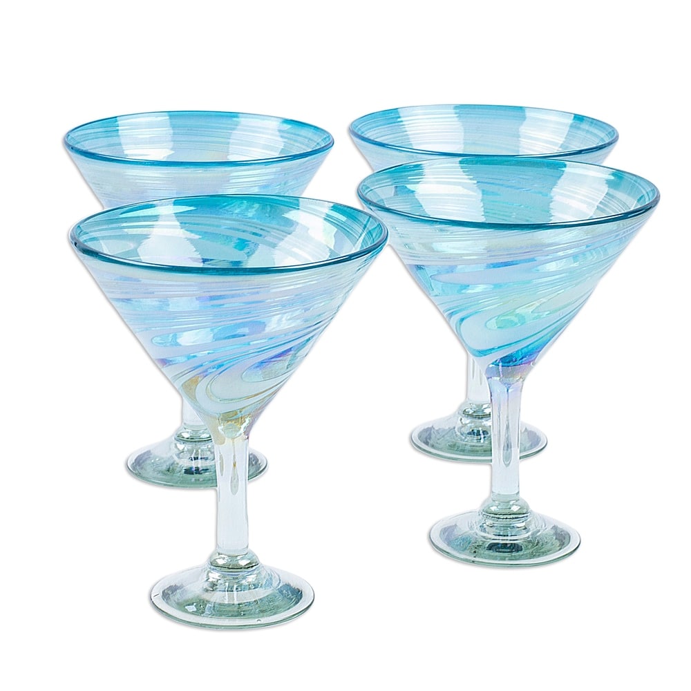 Martini Margarita Short 15oz Blue Rim
