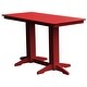 preview thumbnail 10 of 40, Poly Lumber Bar Table 6' - Bright Red