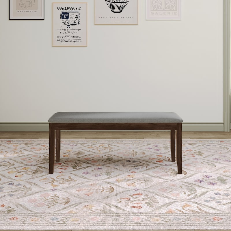 Clayfell Ouray 6-Piece Dining Set, Brown/Black - Dining Bench only (Brown)