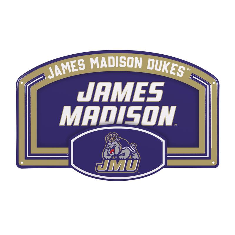 James Madison University Embossed Steel Wall Sign, 11" x 17"