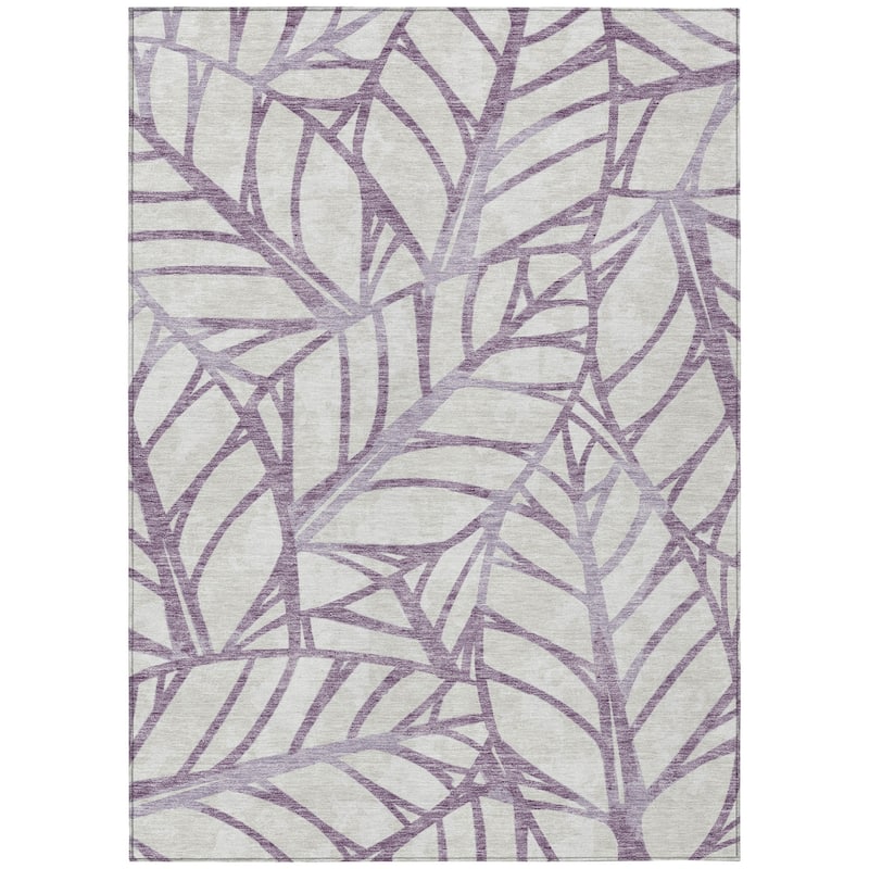 HomeRoots Floral Transitional Rectangle Outdoor Rug