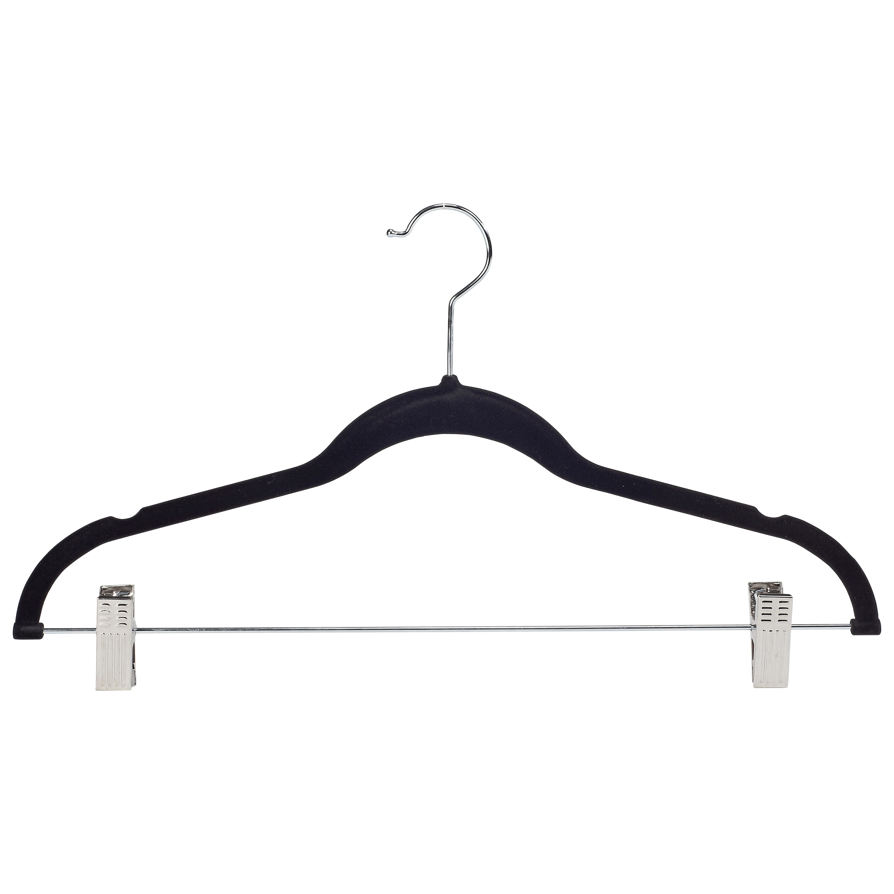 Simplify 25 Pack Slim Velvet Suit Hangers in Gray