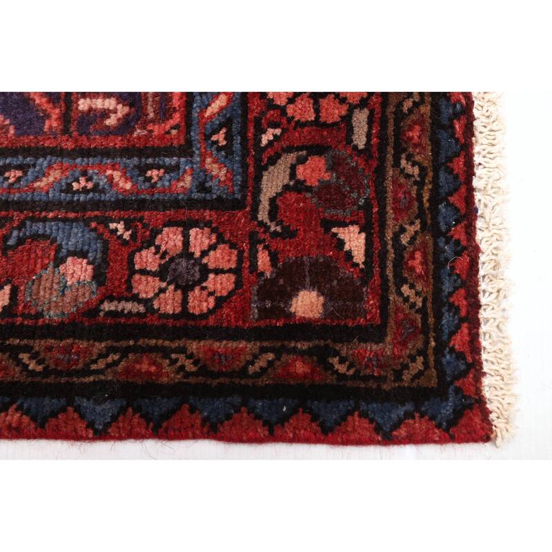 ECARPETGALLERY Hand-knotted Andelz Dark Navy Wool Rug - 3'5 x 10'2