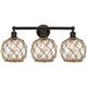 Option Oil Rubbed Bronze / Clear Glass with Brown Rope