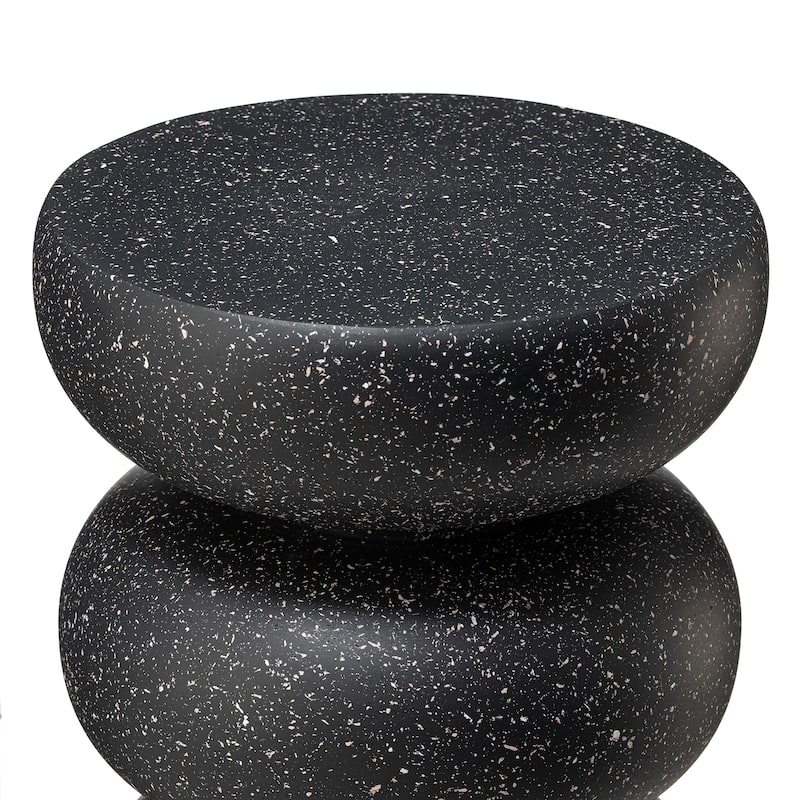 Glitzhome 18"H MGO Garden Stool or Planter Stand With Geometric Design