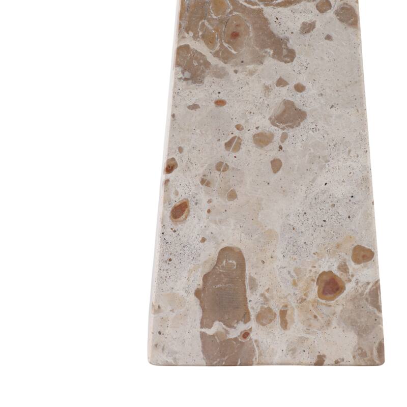 Stone Marble Decorative Object Modern Geometric Split Home Display